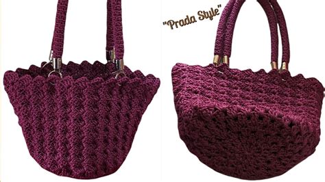 borsa prada uncinetto costo|borsa prada uncinetto tutorial.